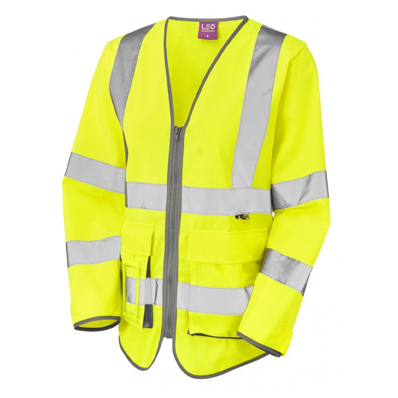 yellow womens hi vis waistcoat