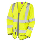 yellow womens hi vis waistcoat