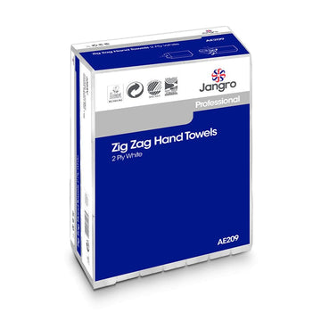 Jangro Zig Zag Hand Towels x4000