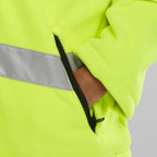 zip pocket hi vis fleece